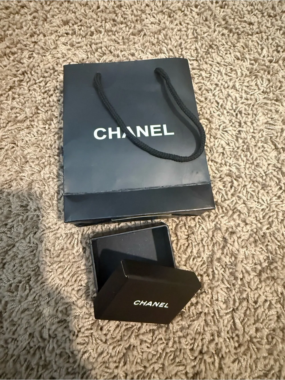 Chanel gift bag and box